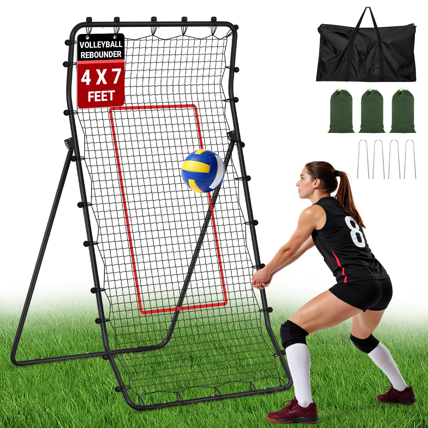 Aukivon front view assembled showing compact training setup benefit