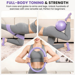 AULEVA mini ball texture detail offering anti-slip surface for safer exercises