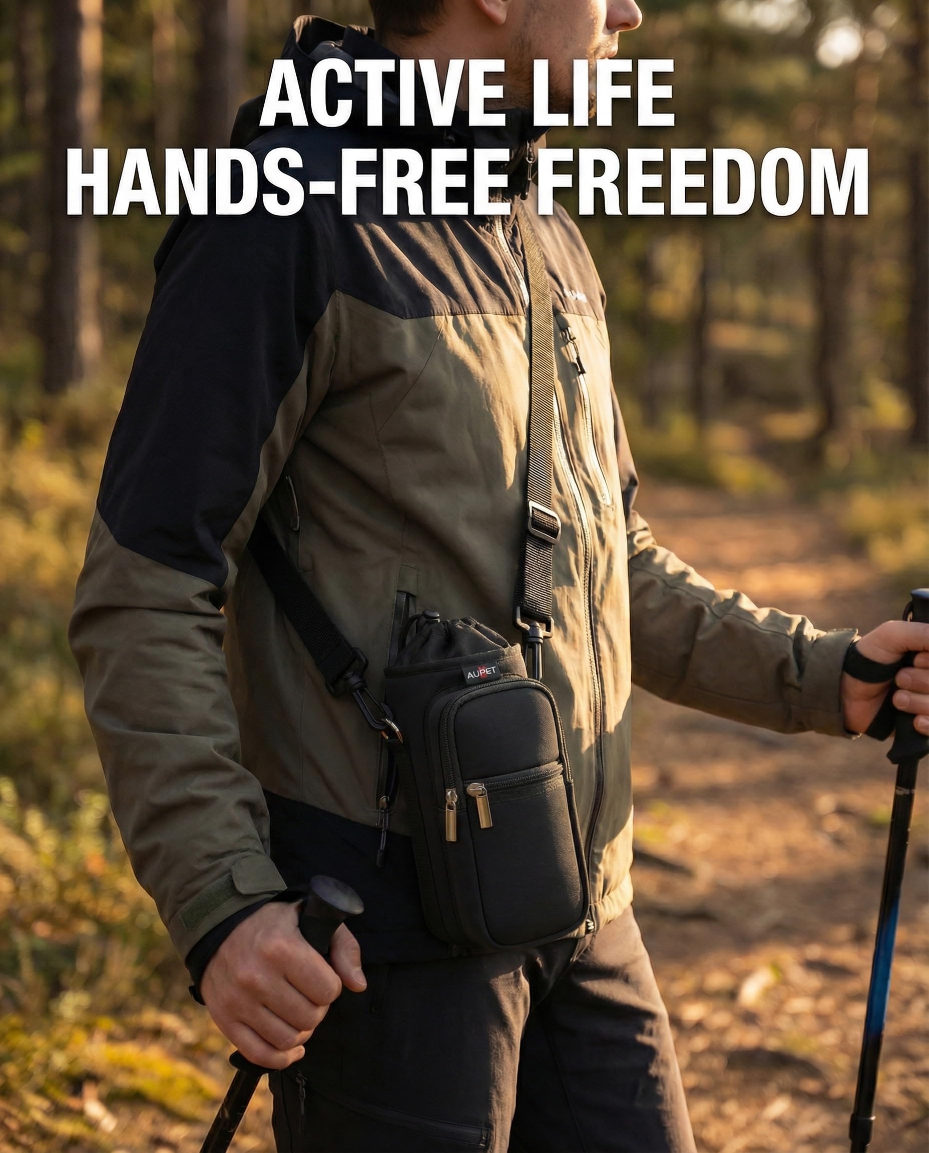 AUPET worn in a city commute demonstrating convenient access