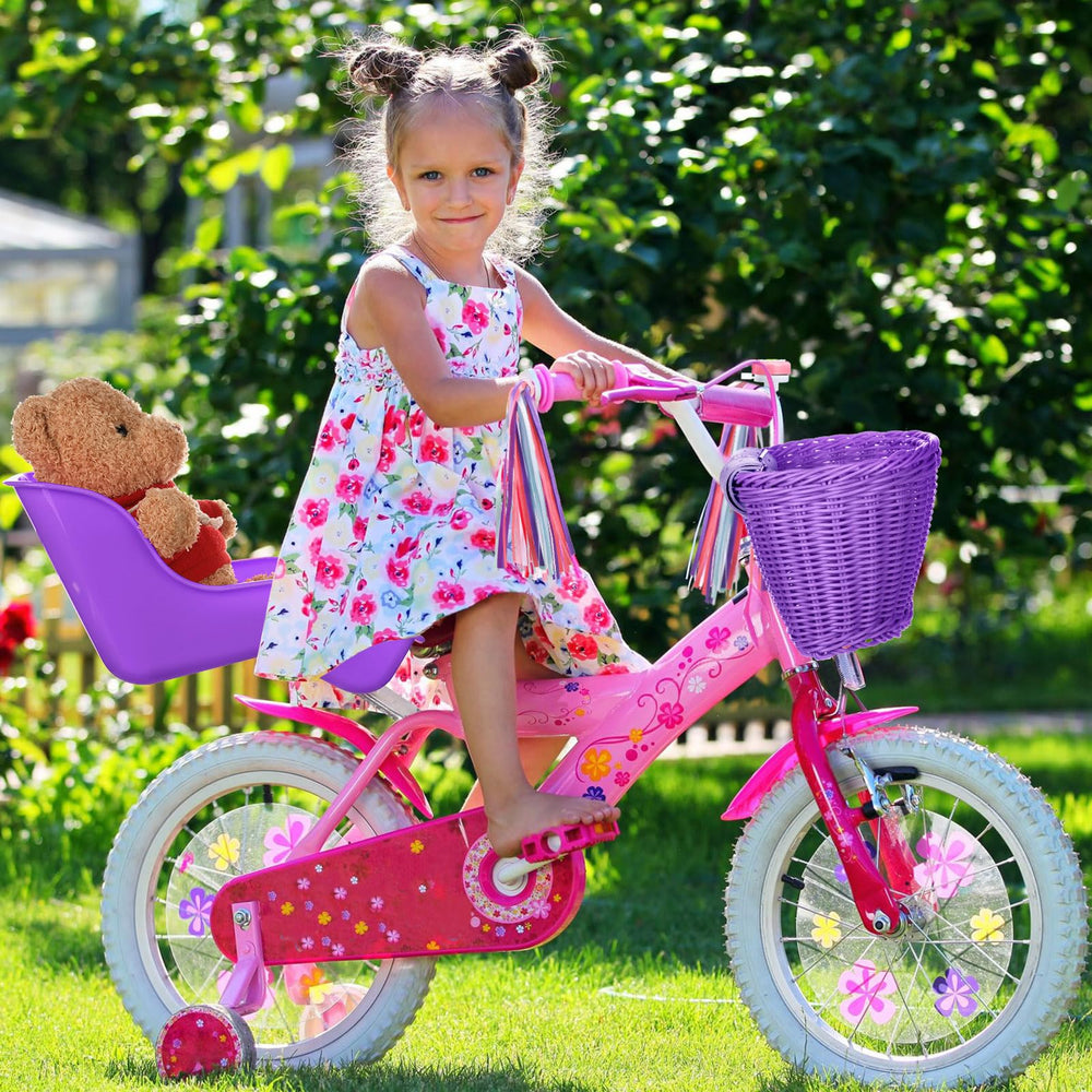 Aurelema kit installed on child's bike in yard, boosting play and practicality