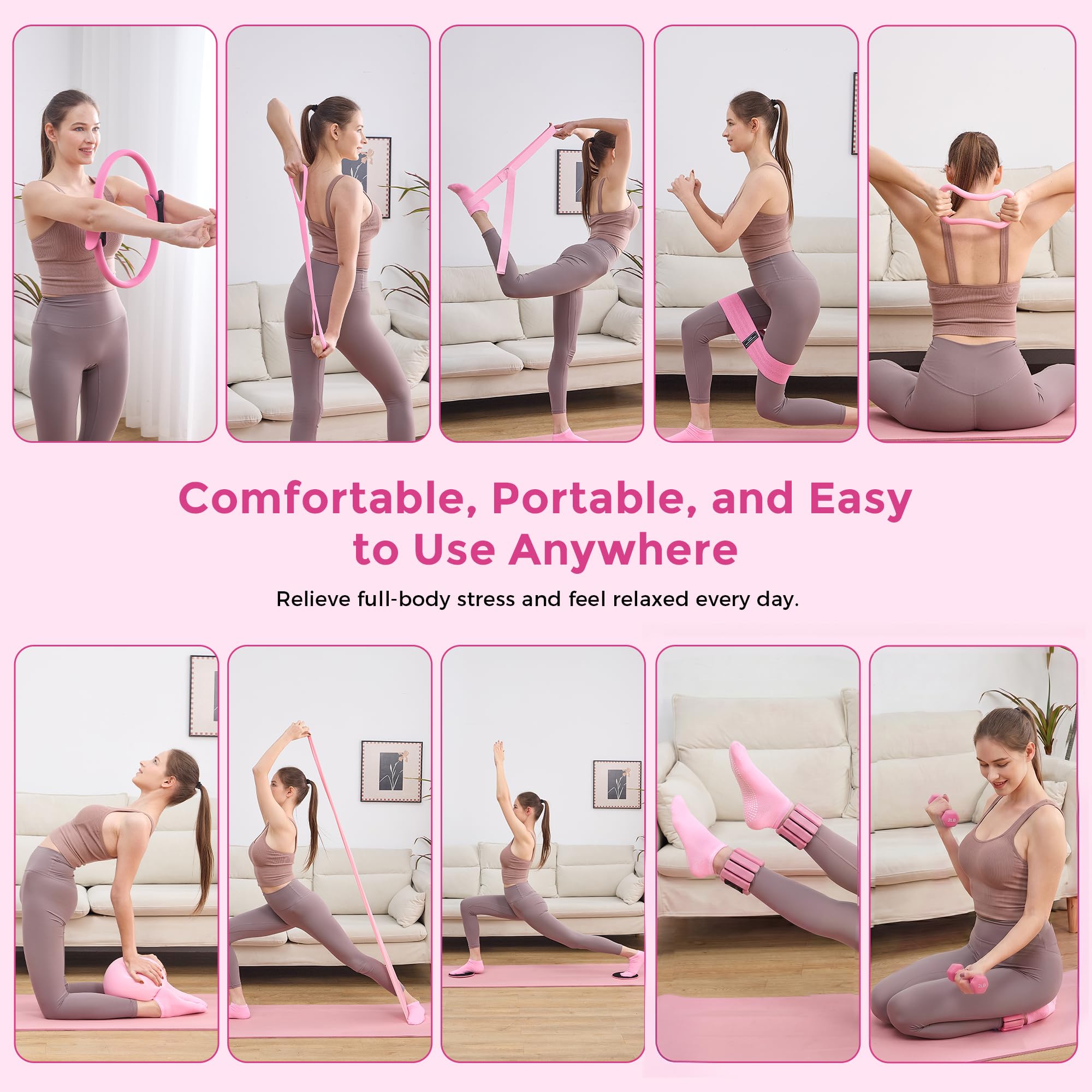 AuroraSynth wrist and ankle weights with dumbbells for adding measurable resistance