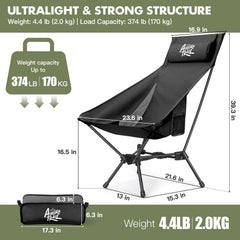 AuroraTrail folded inside carry bag for easy transport and compact storage