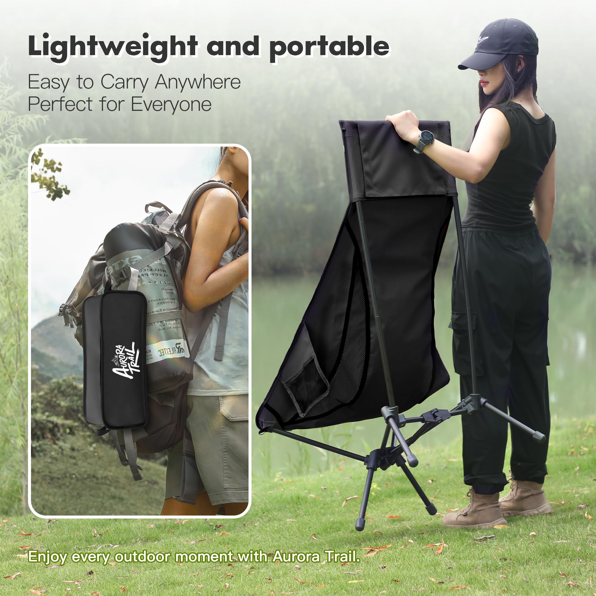 AuroraTrail aluminum frame and leg joint highlighting reinforced stability