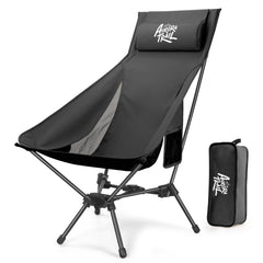 AuroraTrail front view showing high back and sturdy seat for comfortable outdoor sitting