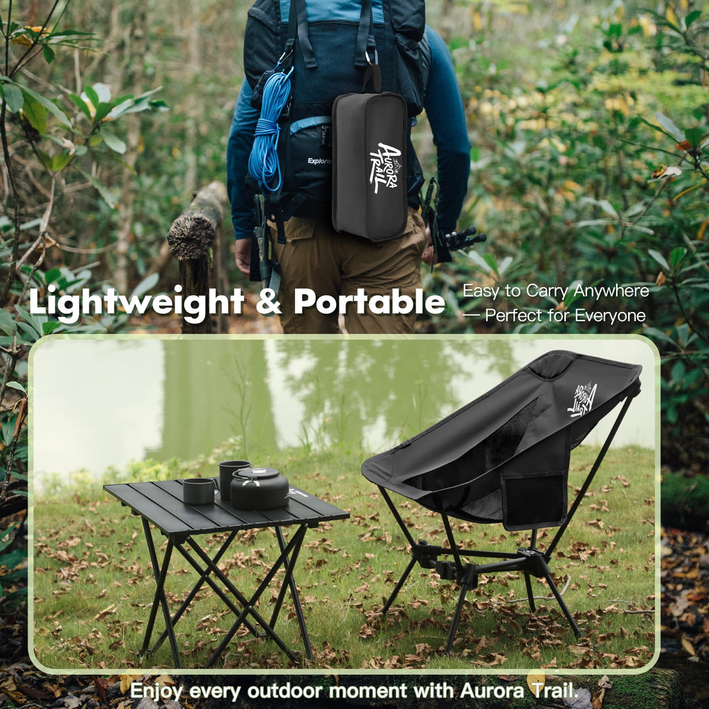 AuroraTrail in use on rocky trail showing reliable stability outdoors