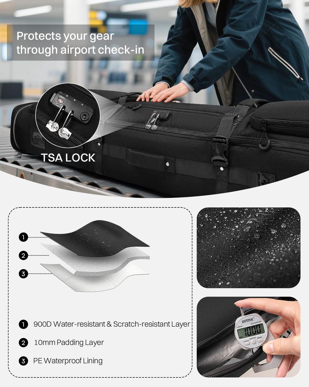 AUROTIER removable waterproof TPU pouches organizing wet gear and protection