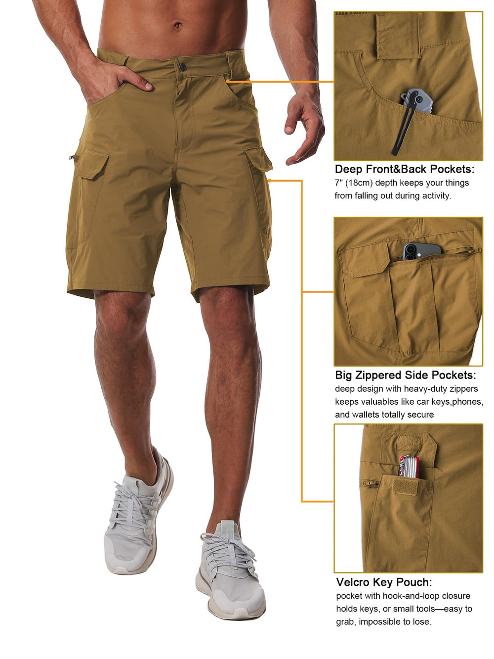 AUTIWITUA model wearing shorts on trail showing active use benefit