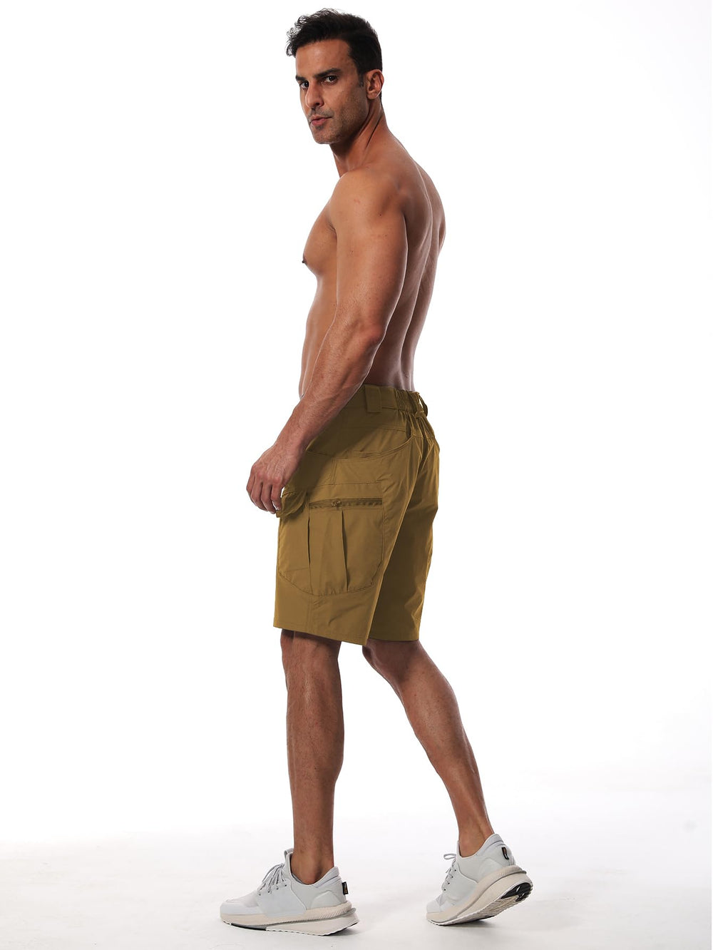 AUTIWITUA shorts packed in daypack showing easy travel and storage benefit