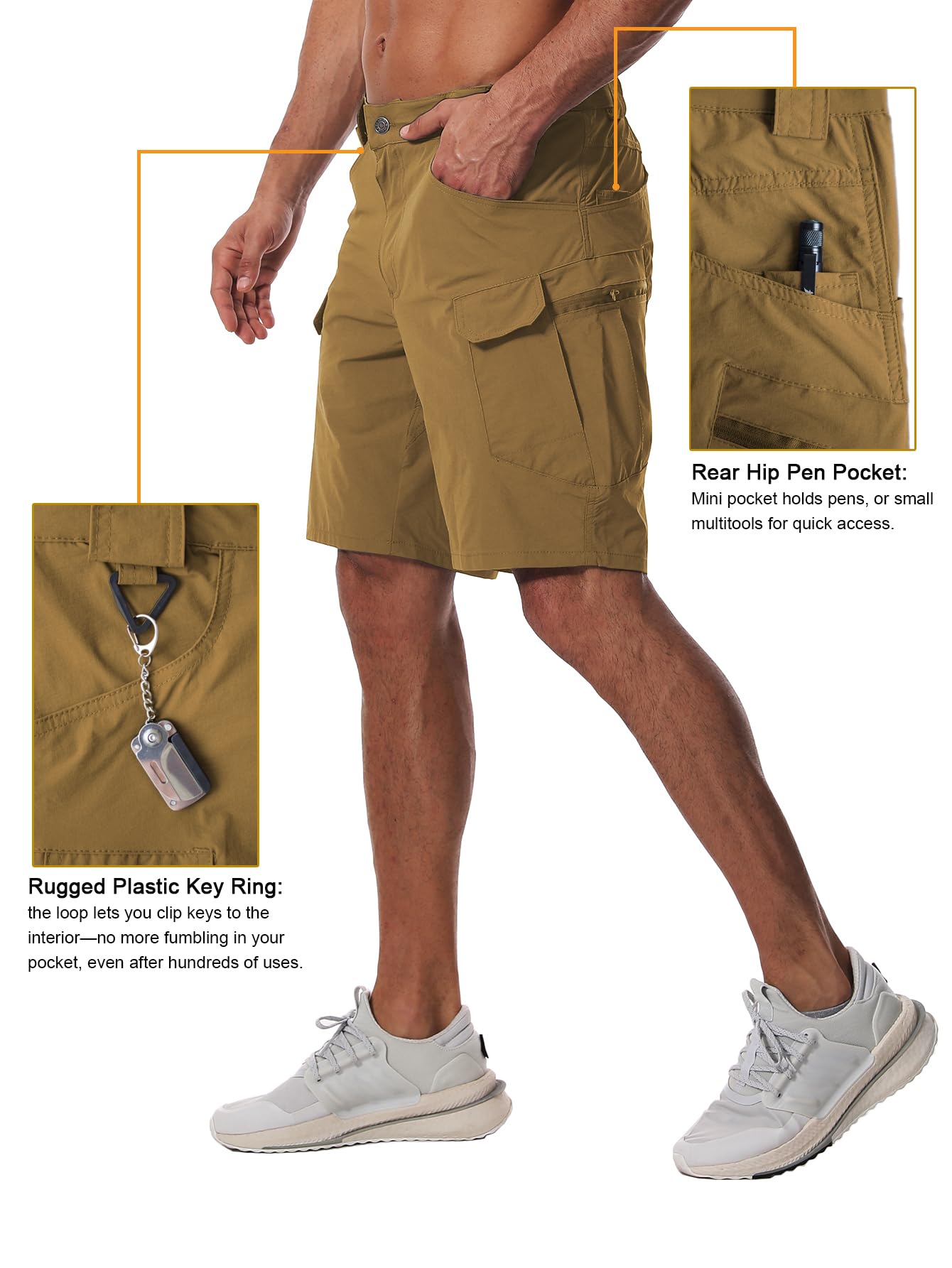AUTIWITUA zippered pocket detail securing phone and small tools benefit