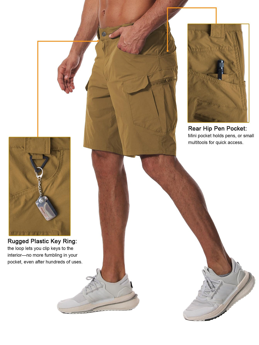 AUTIWITUA zippered pocket detail securing phone and small tools benefit