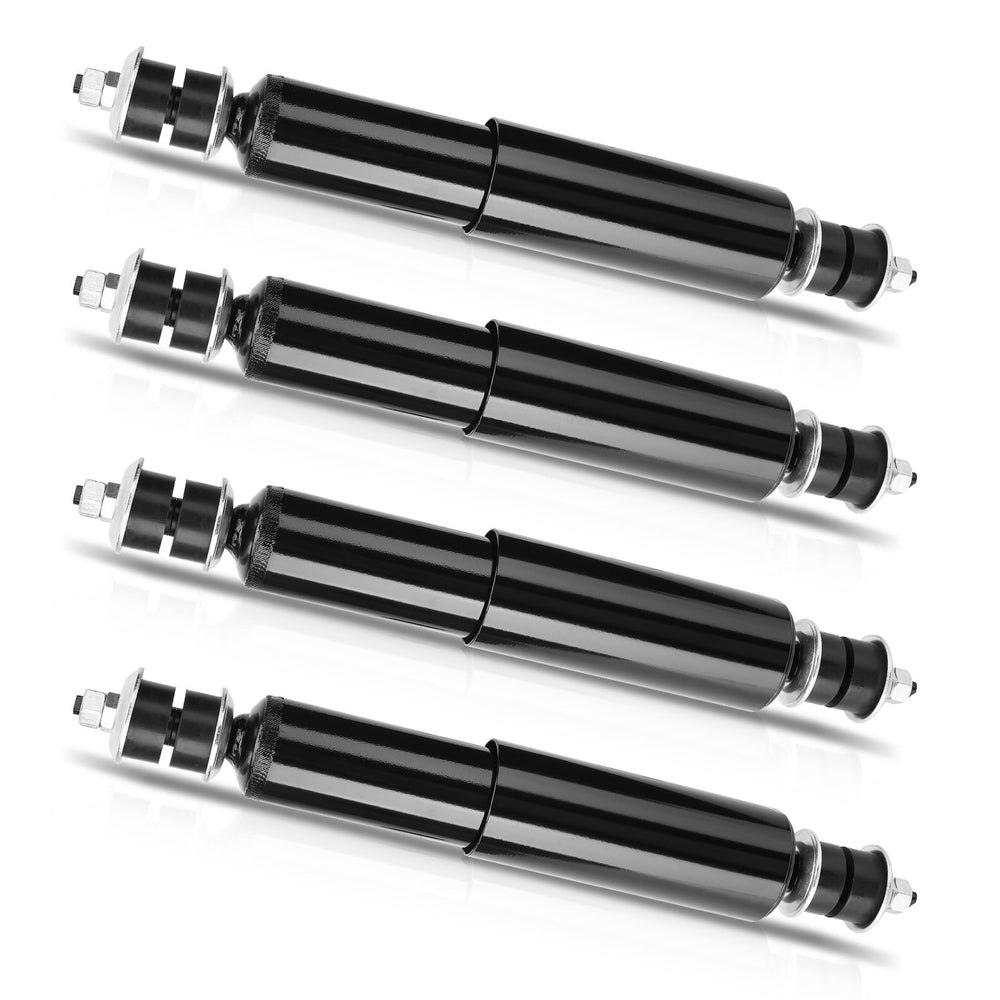 AUTOBABA full set of four shocks front and rear showing complete kit and improved stability