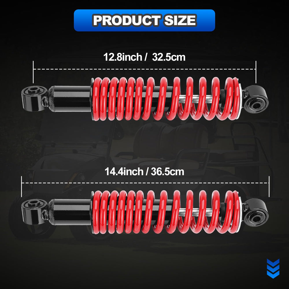 AUTOBABA shocks on golf cart driving on turf illustrating smoother ride and better control