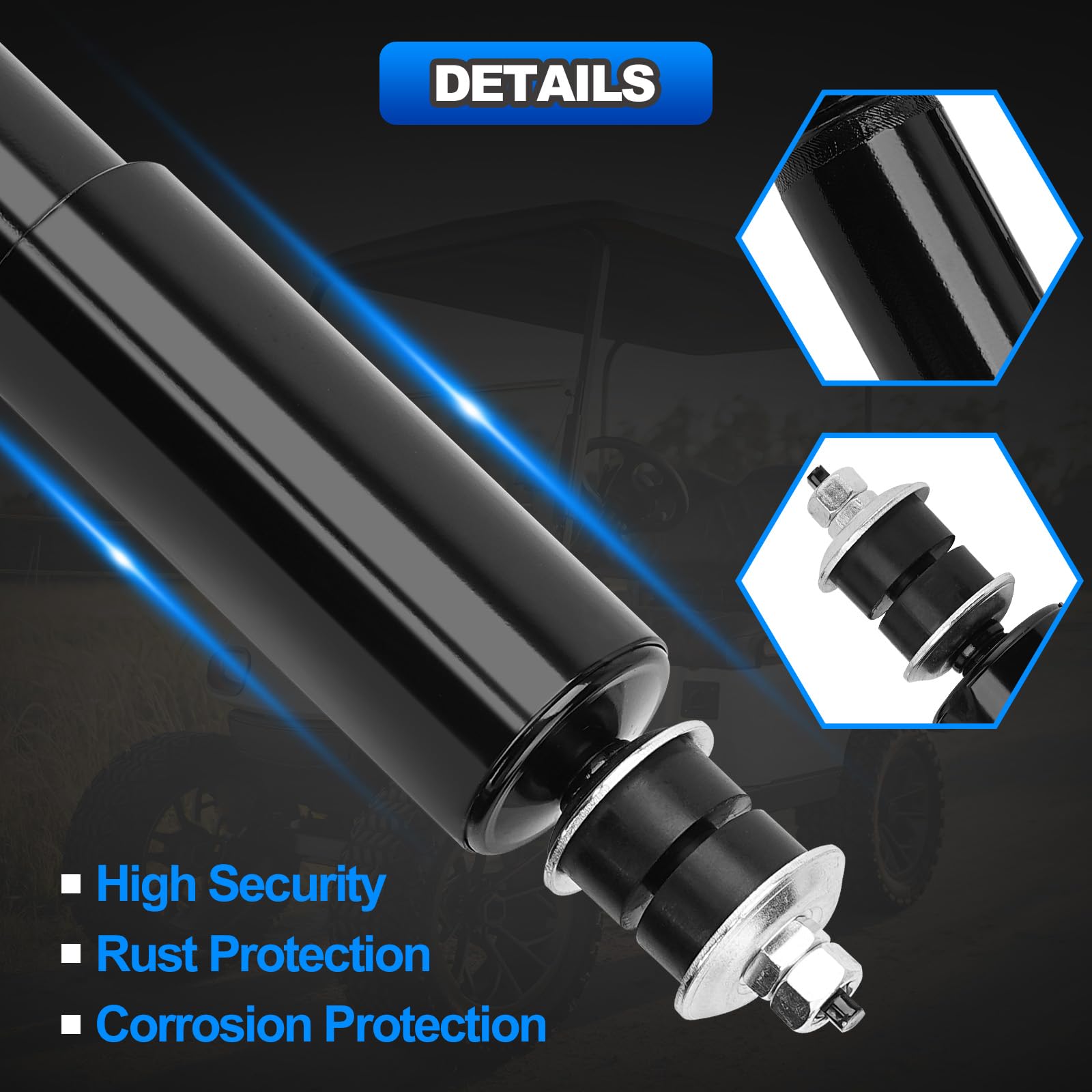 AUTOBABA shock dimensions and mounting points for easy fit confirmation