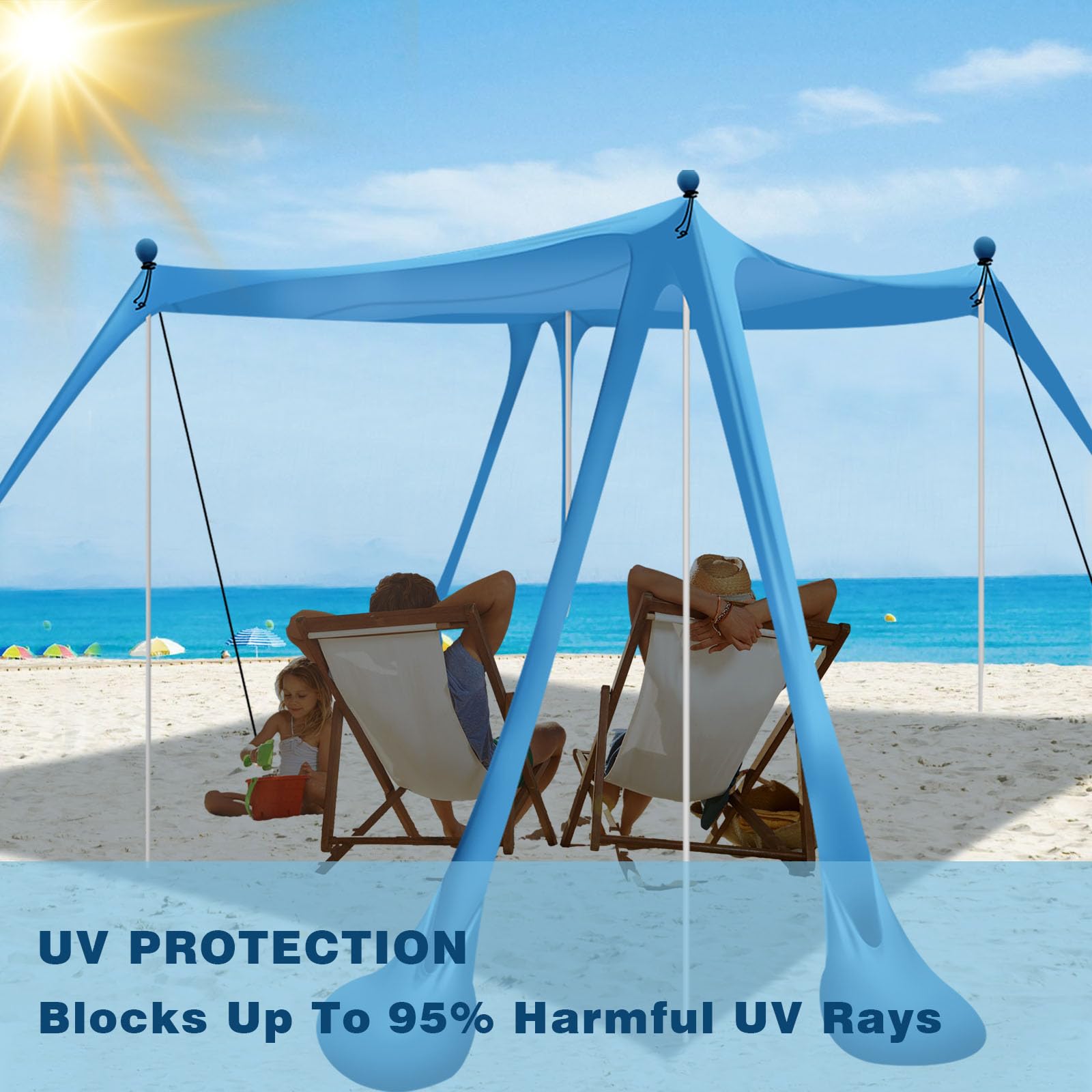 AUTSTA fabric close-up showing UPF 50+ weave for superior sun protection