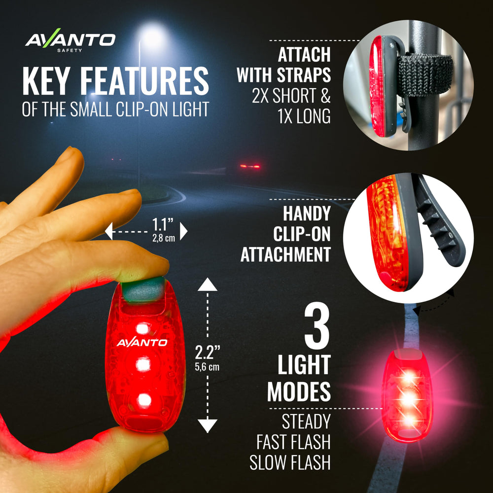 Avanto reflective strap detail improving side visibility for safety