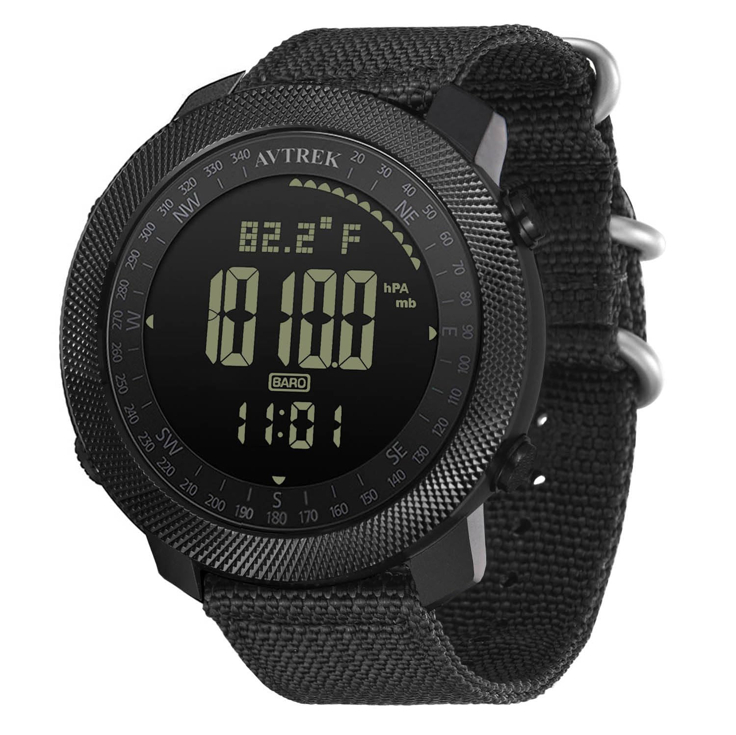 AVTREK front face showing large digits and multi-function display for clear readings