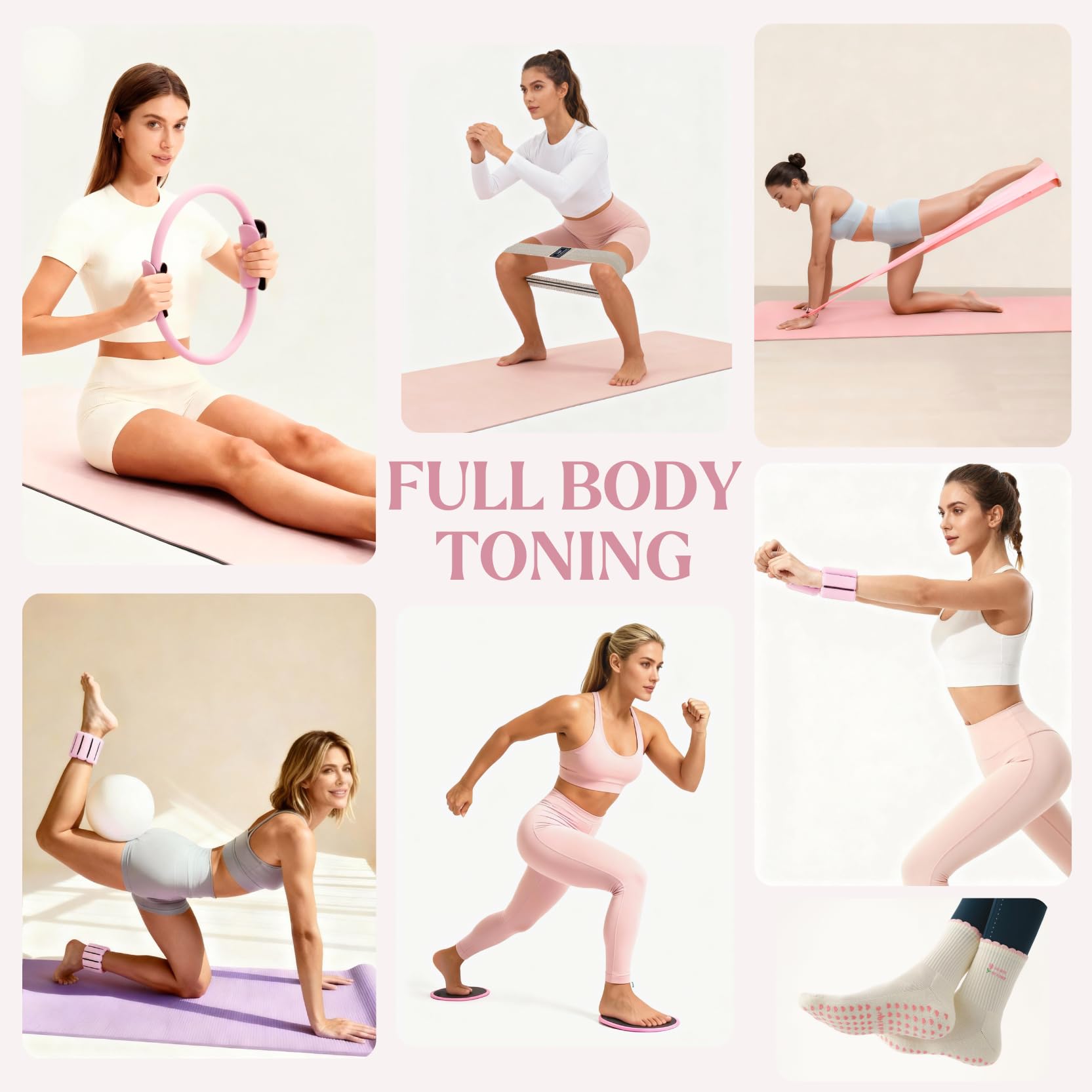 Awakique Pilates ring close-up with foam grip for improved comfort and control