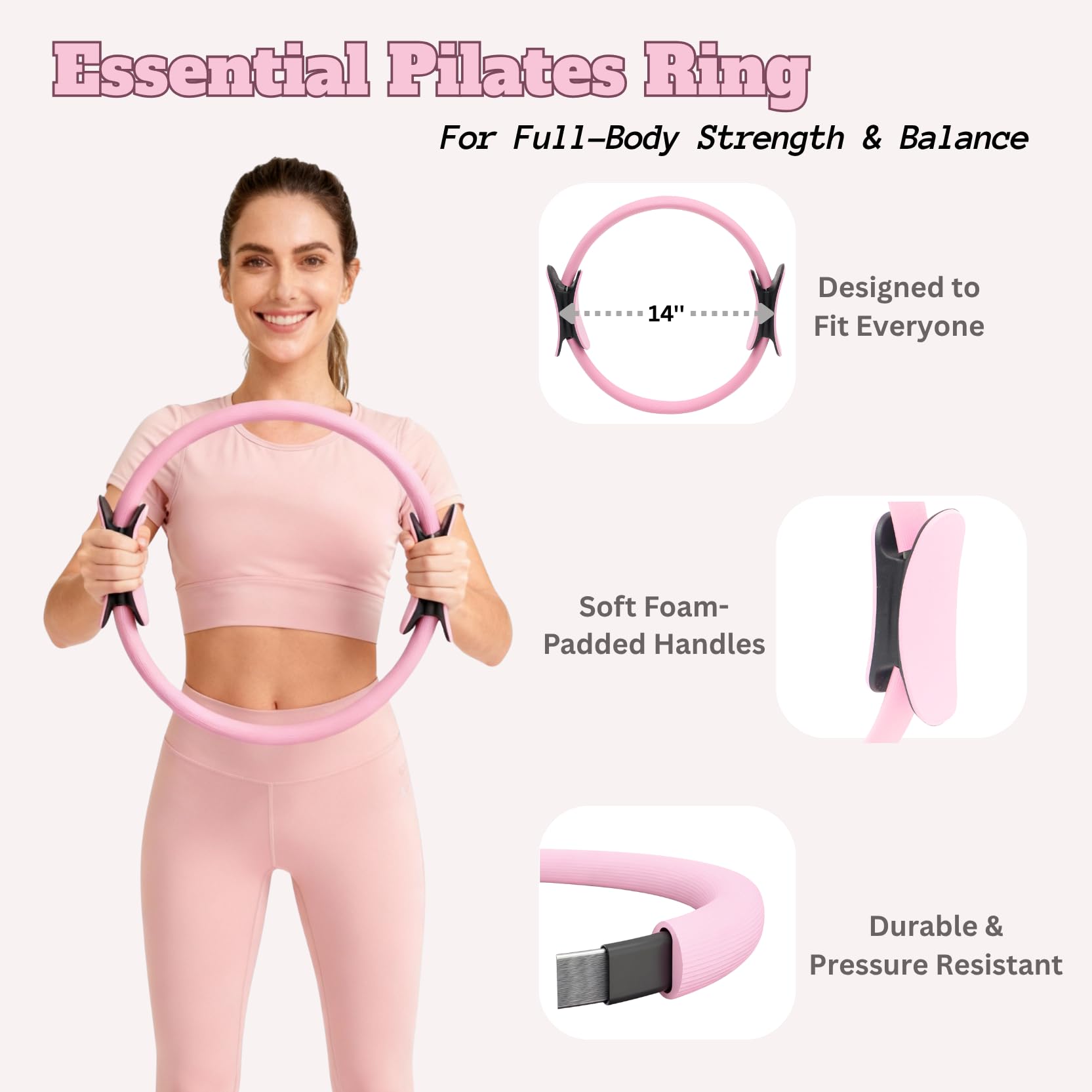 Awakique yoga ball with pump displayed, offering balance support and portability