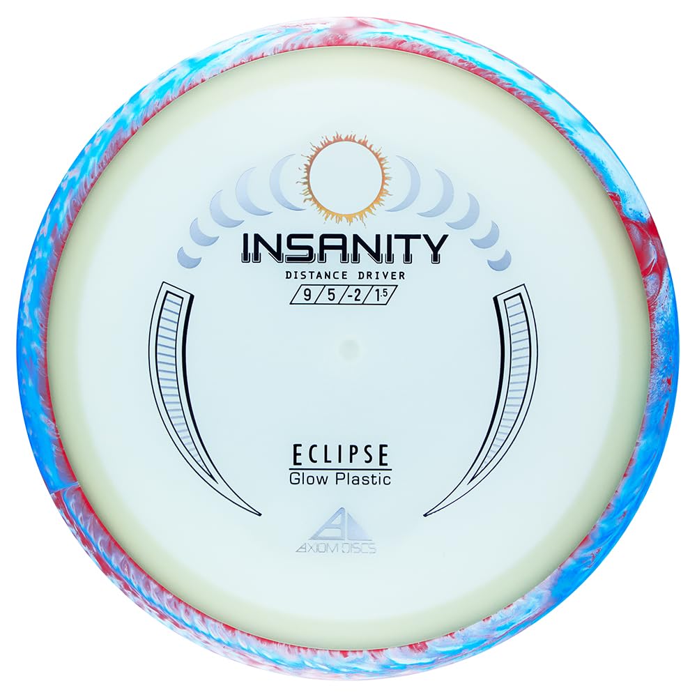 Axiom Discs Insanity front view showing clear flight numbers and readable rim benefits visibility