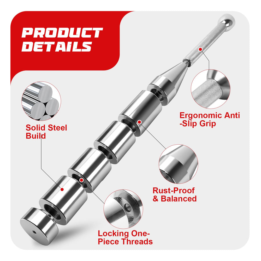 Axiqunel adjustable weight blocks displayed to show nine selectable load options