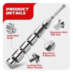 Axiqunel adjustable weight blocks displayed to show nine selectable load options