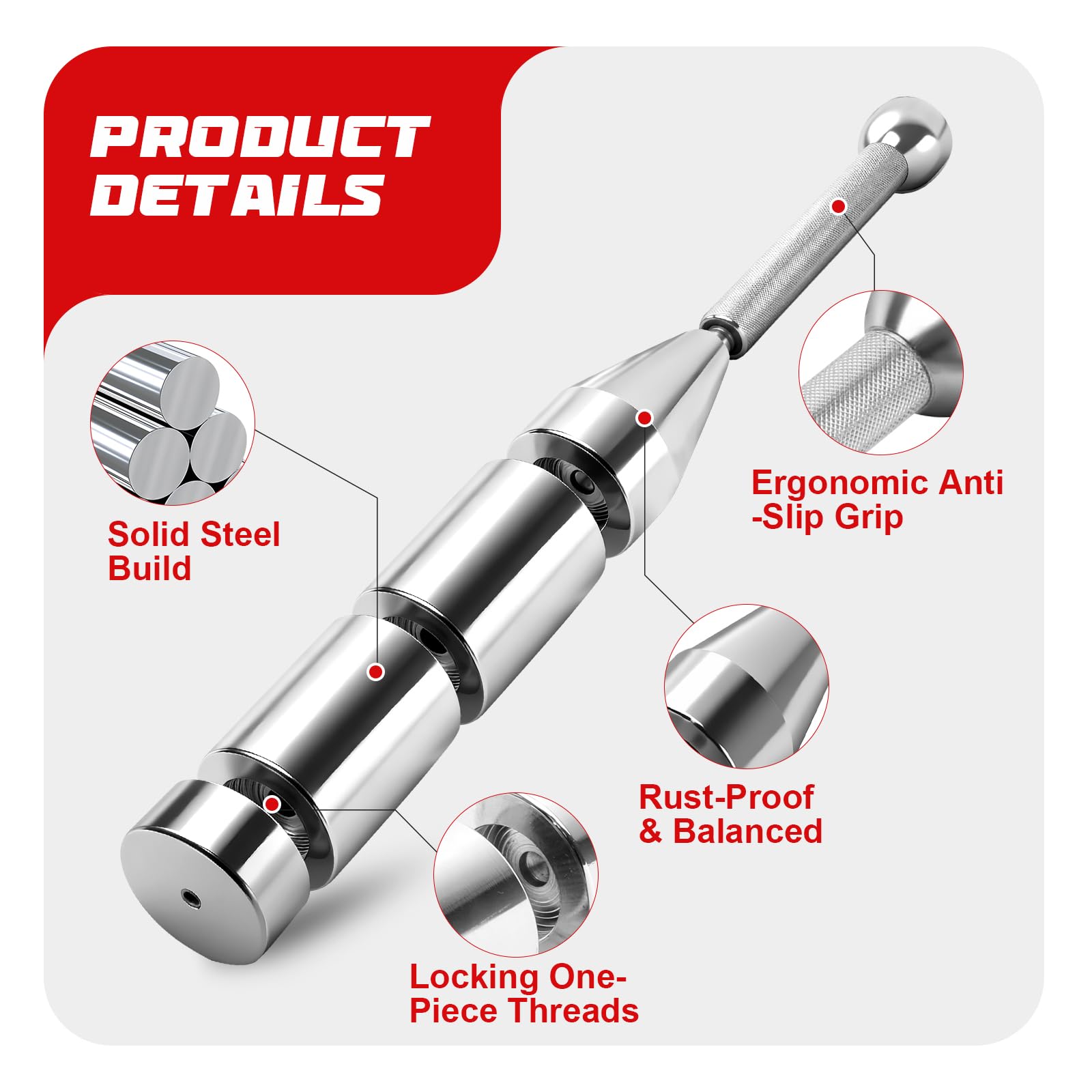 Axiqunel compact Clubbell stored on small shelf to save home workout space