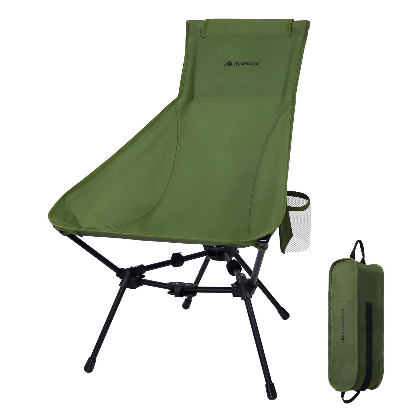 AYAMAYA front view showing highback and wide seating for superior comfort