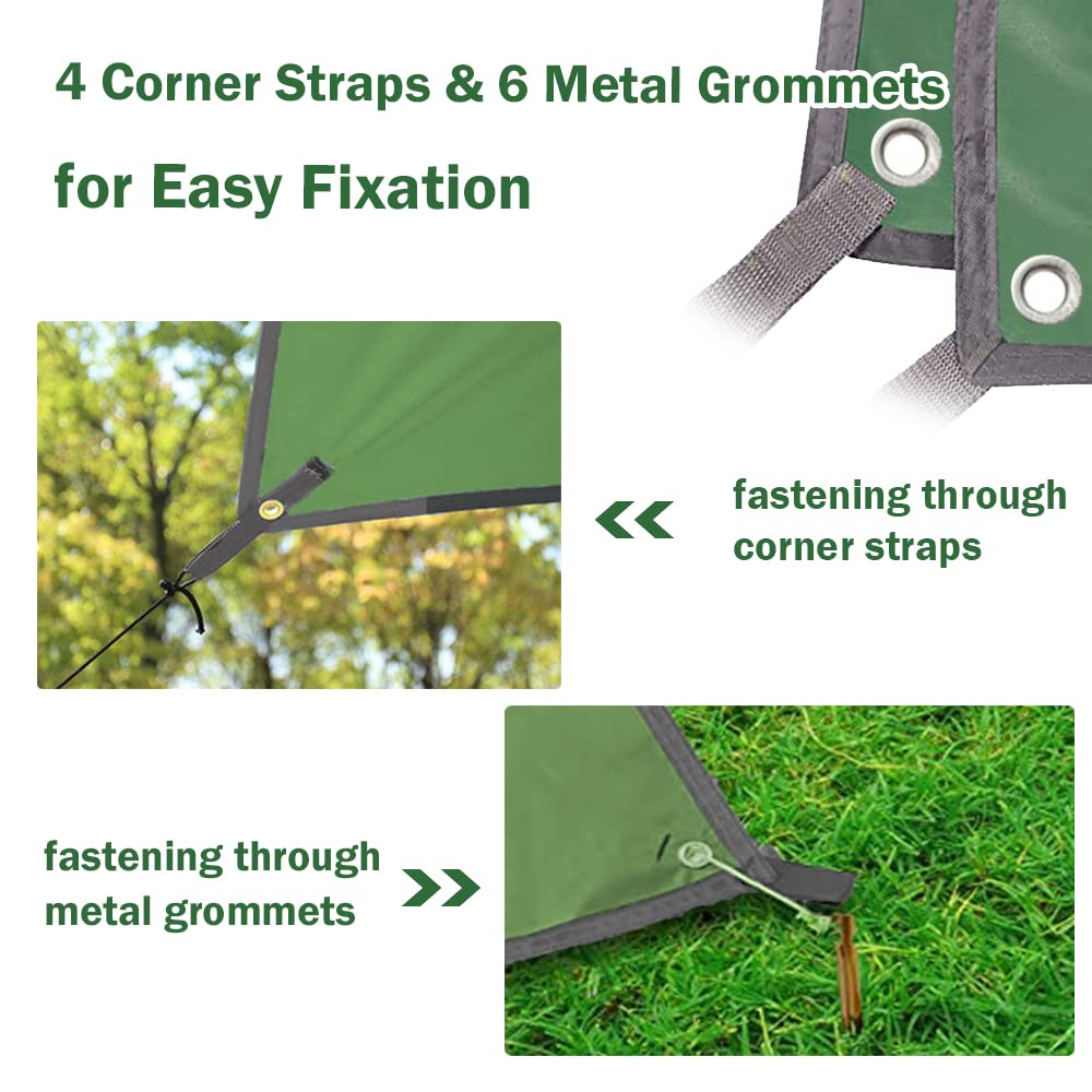 AYAMAYA footprint placed under tent illustrating waterproof floor protection