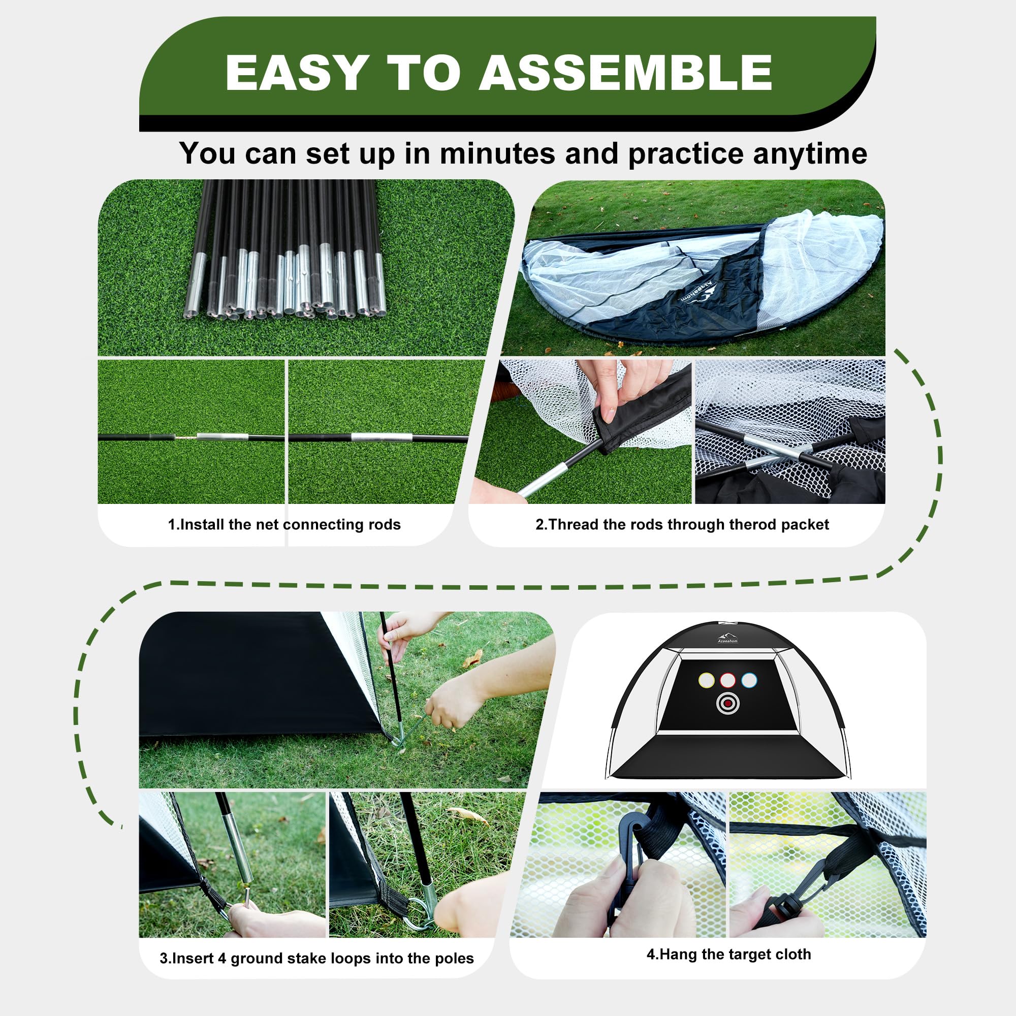 Azaeahom carry bag with packed kit for easy transport