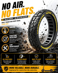 BABEJIA view of tire seated on rim showing tight, secure fit for safety