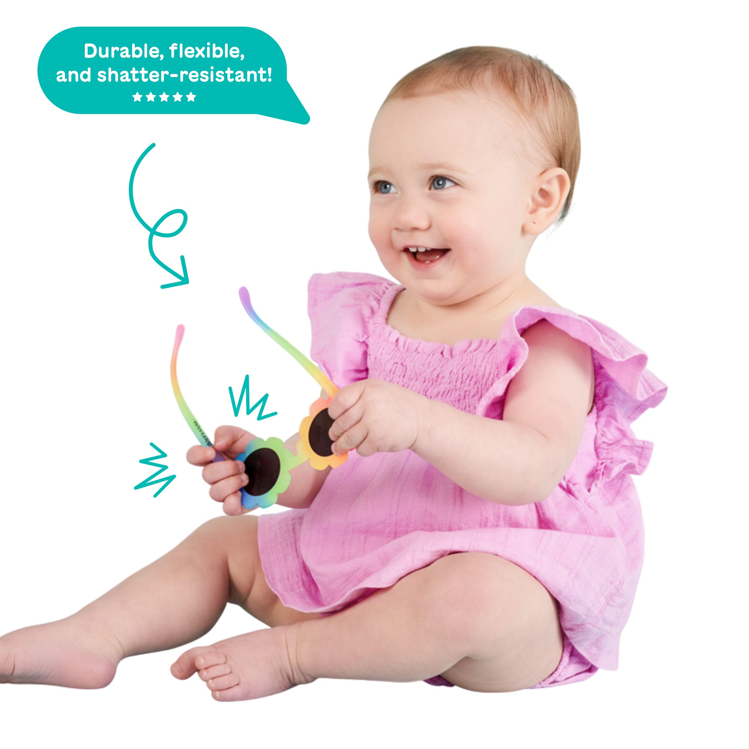 Babiators microfiber pouch included for storage and gentle lens cleaning