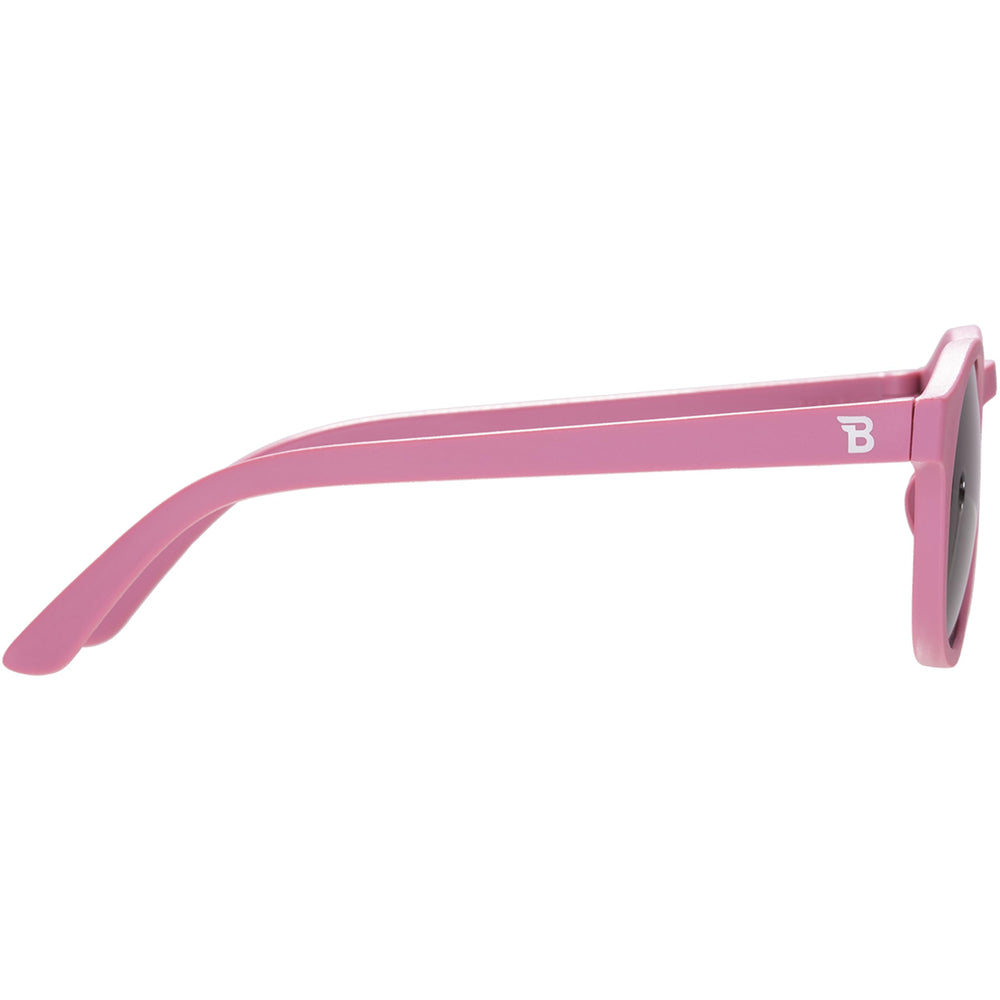 Babiators side profile of keyhole sunglasses illustrating secure fit and lightweight arms