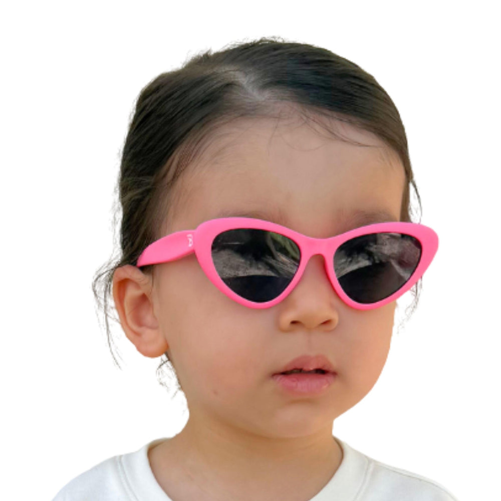 Babiators microfiber pouch with sunglasses showing safe storage and cleaning