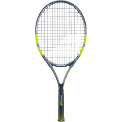 Babolat Carlitos front view showing racquet shape and kid-friendly design benefits learning