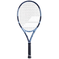 Babolat Pure Drive Junior front view showing frame and color, offers powerful play
