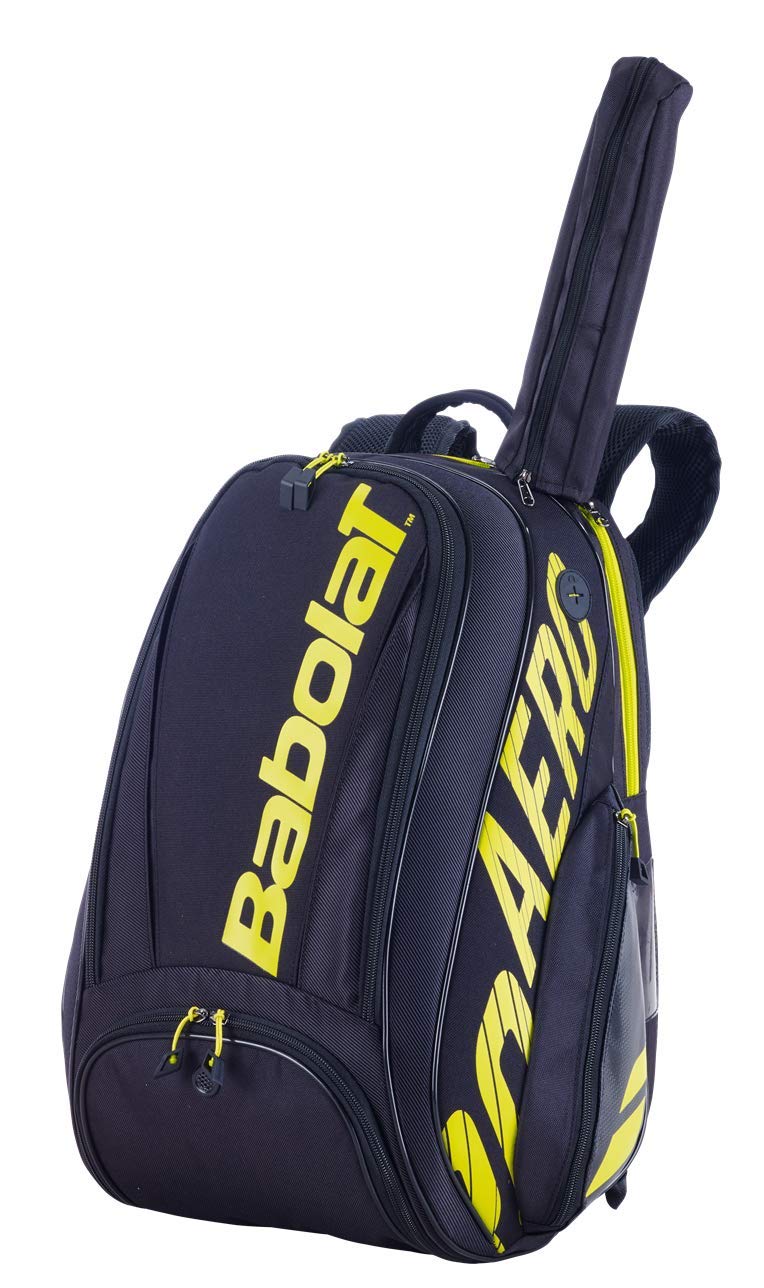 Babolat ventilated shoe compartment open demonstrating isolated storage and odor control