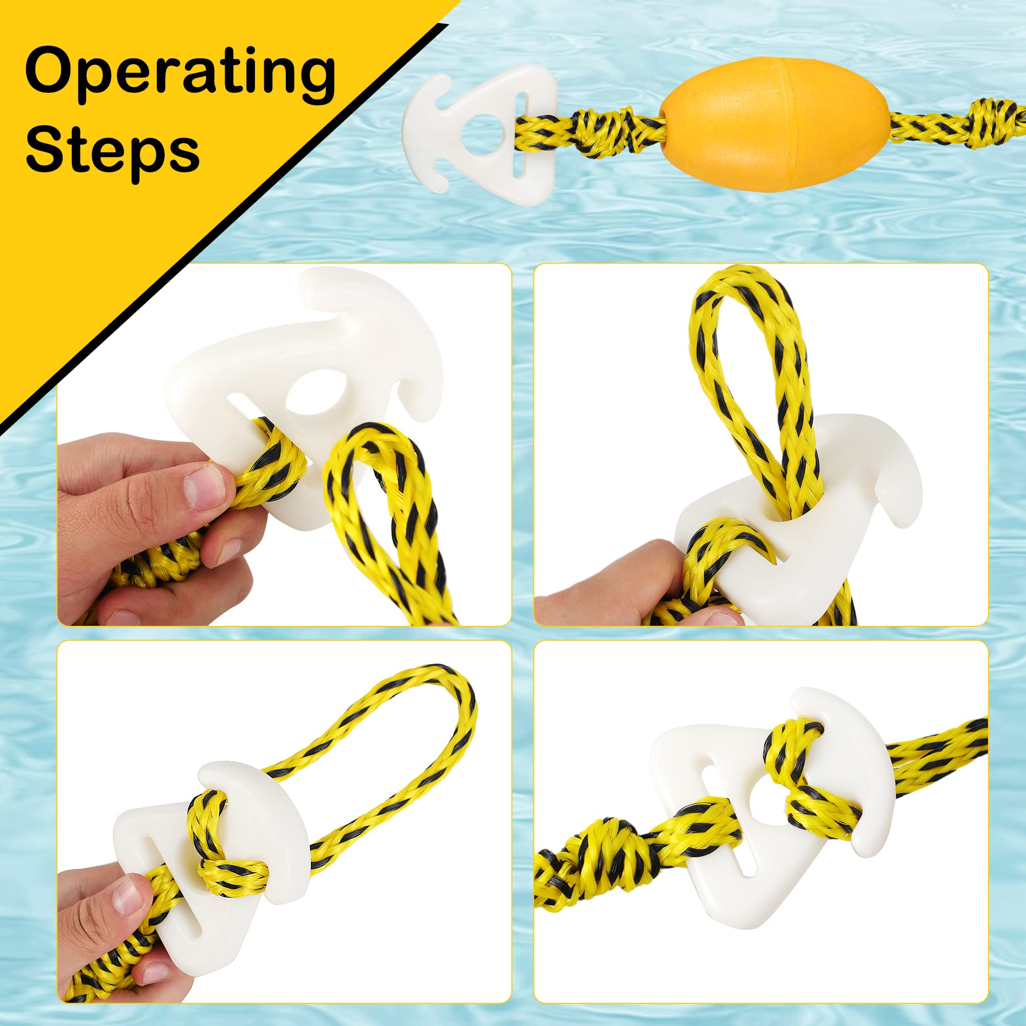 BabyFoxy quick-connect link with rope attached enabling fast, tool-free hookup