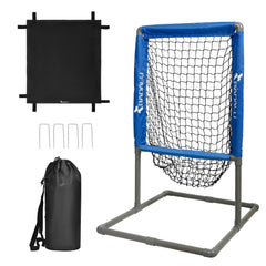 BADALU front view of assembled strike zone and pitching net showing clear target