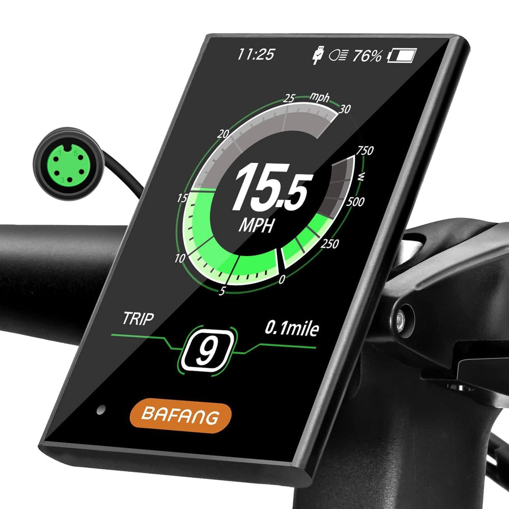 BAFANG front panel showing clear data readout and easy controls