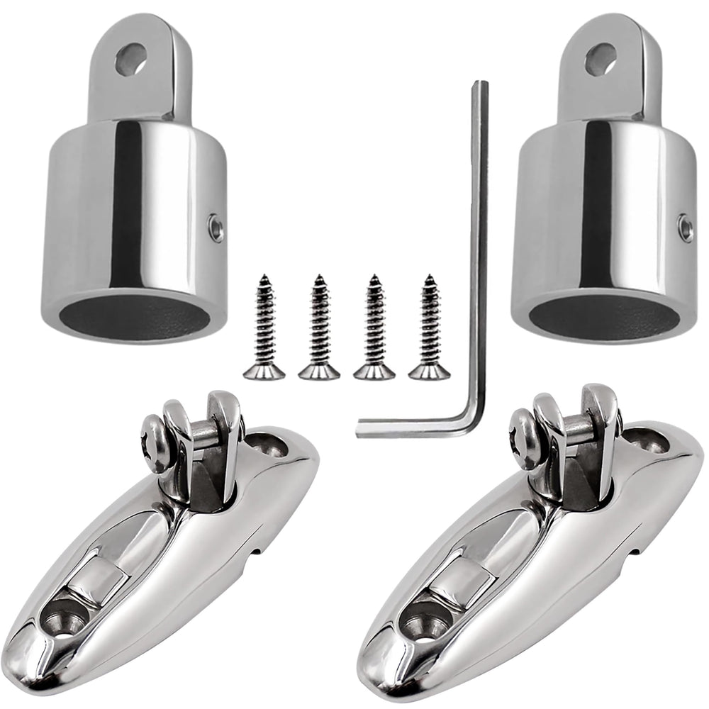 Baieasy front view of hardware kit showing polished 316 stainless finish for durability