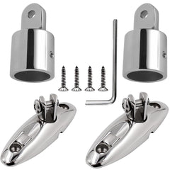 Baieasy front view of hardware kit showing polished 316 stainless finish for durability