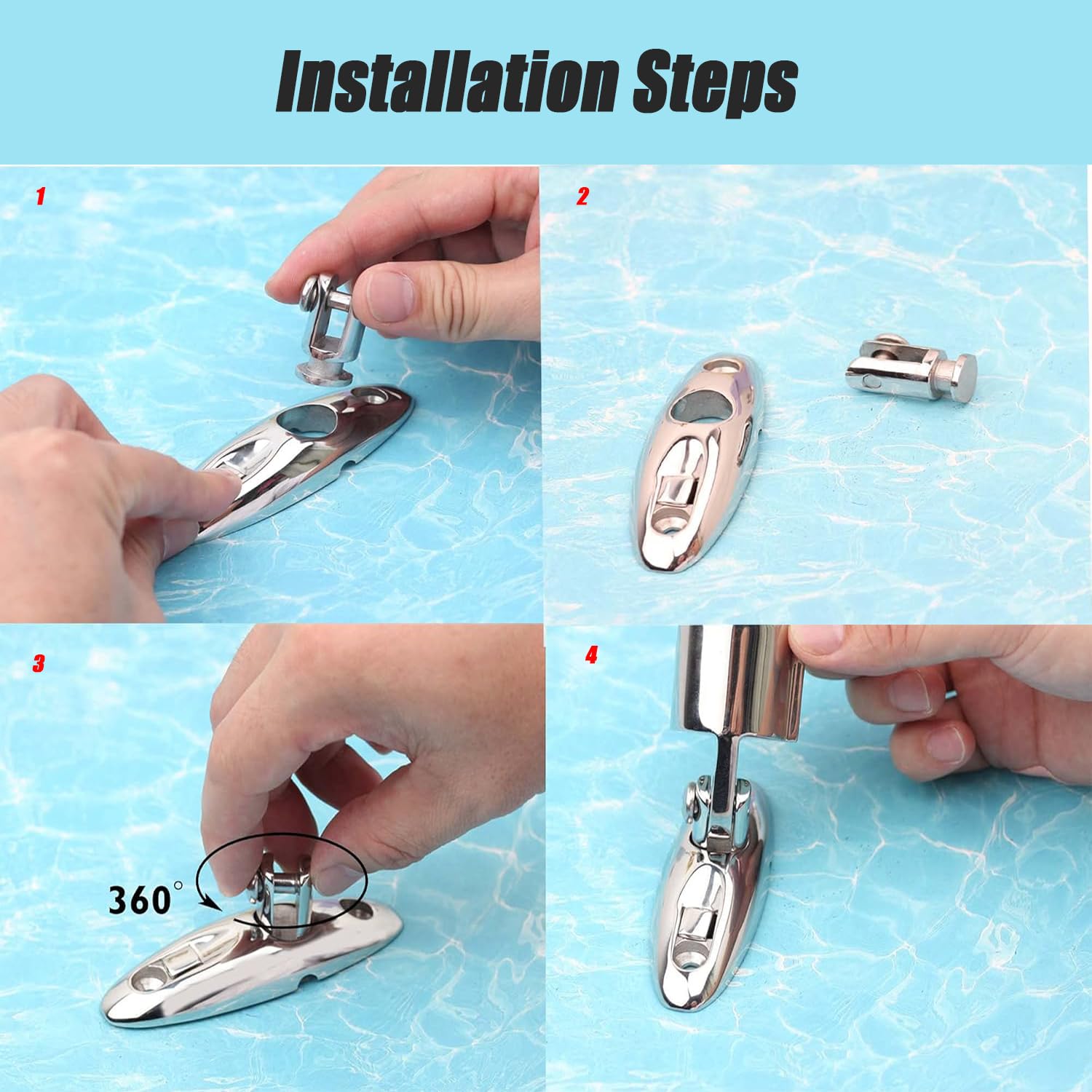 Baieasy swivel hinge side profile demonstrating quick release action for fast removal