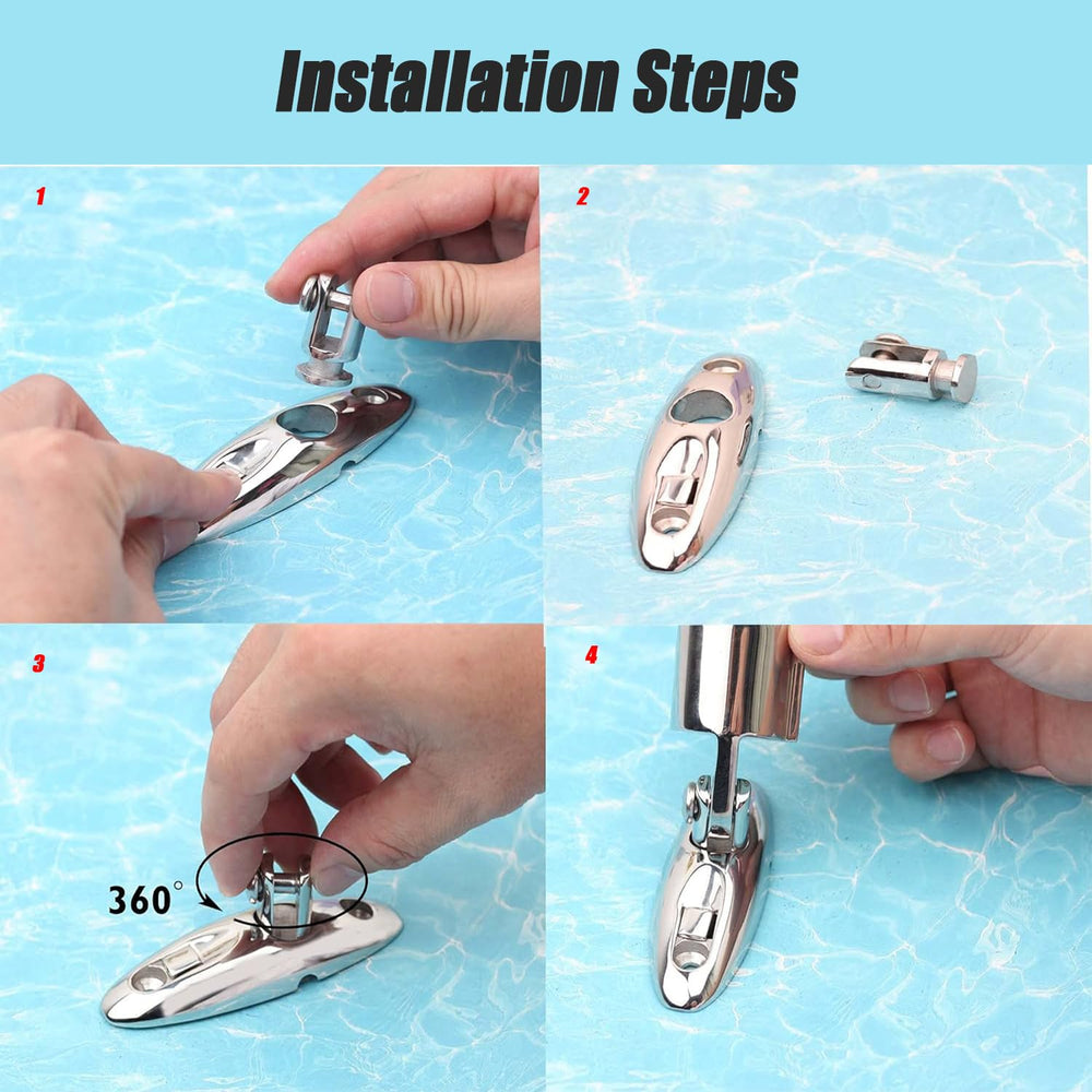 Baieasy swivel hinge side profile demonstrating quick release action for fast removal