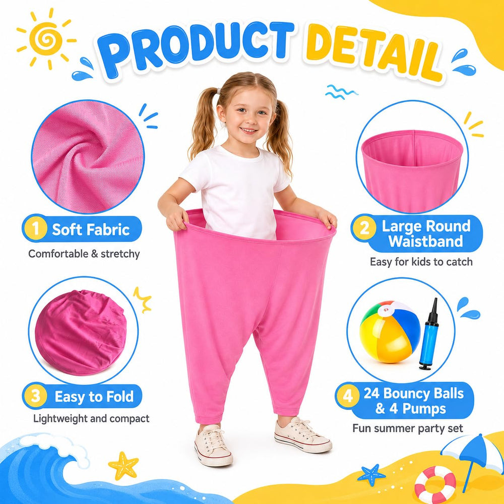 Bailiyake folded pants and deflated balls showing compact storage convenience