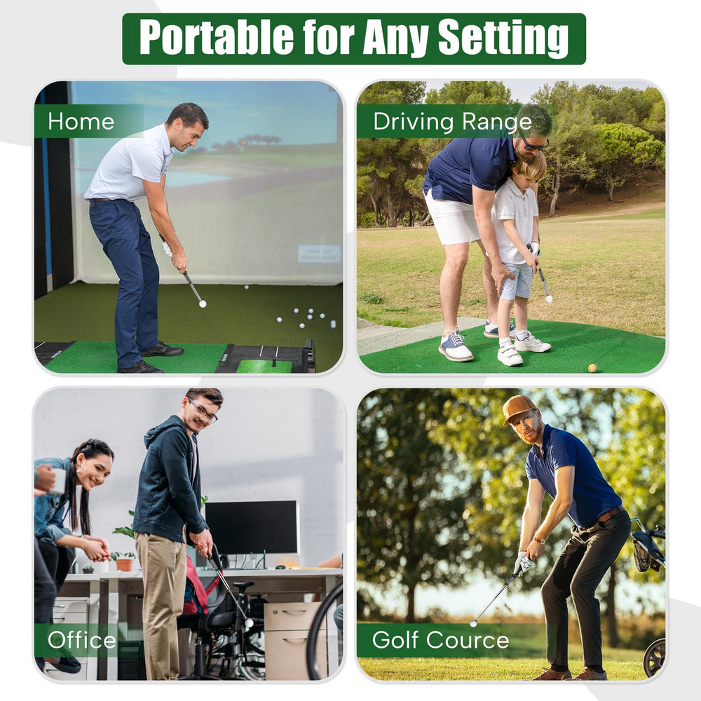 BAIRBRE in use for outdoor chipping practice enabling safe, ball-free drills
