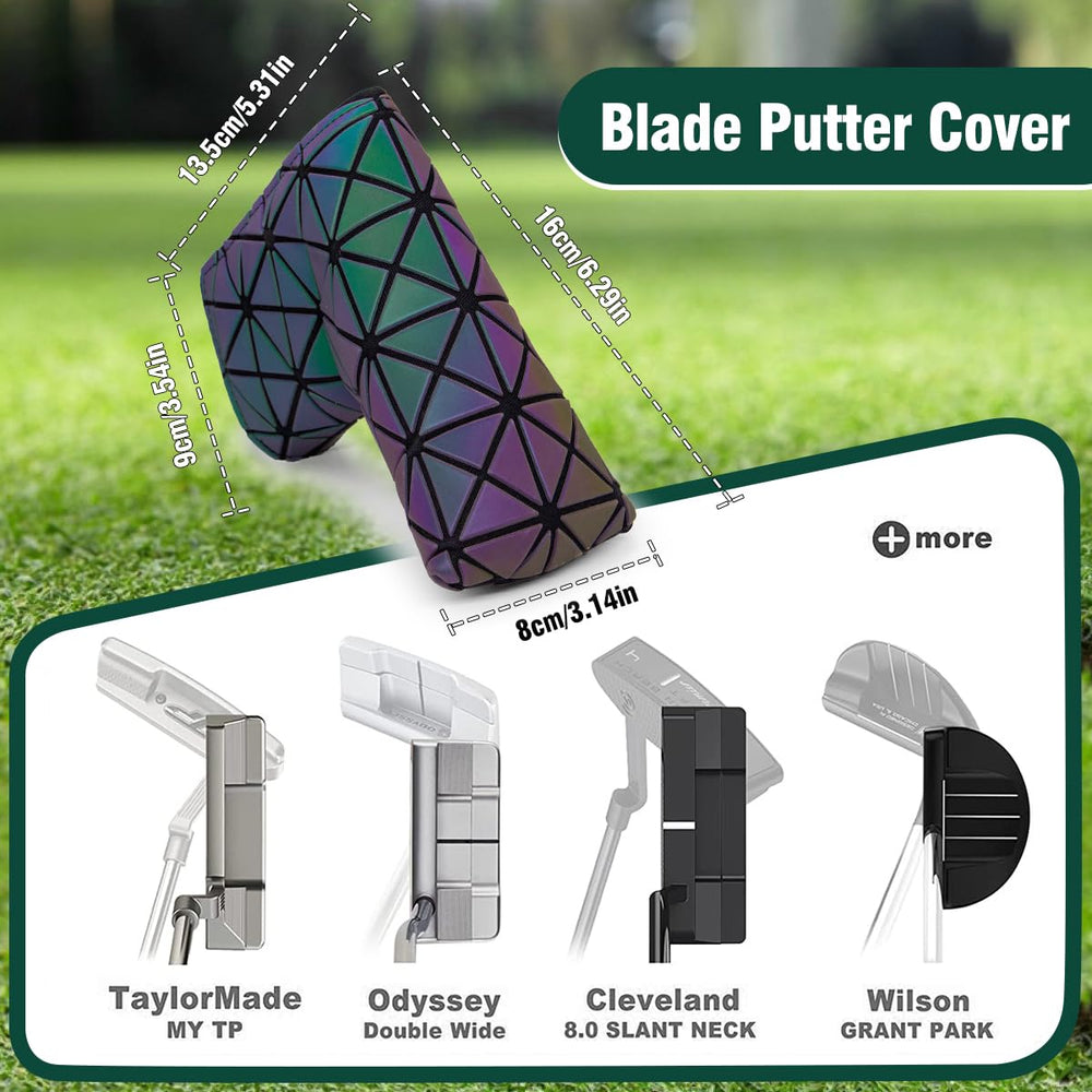 BAIRBRE cover held in hand showing scale and portability benefit for golfers