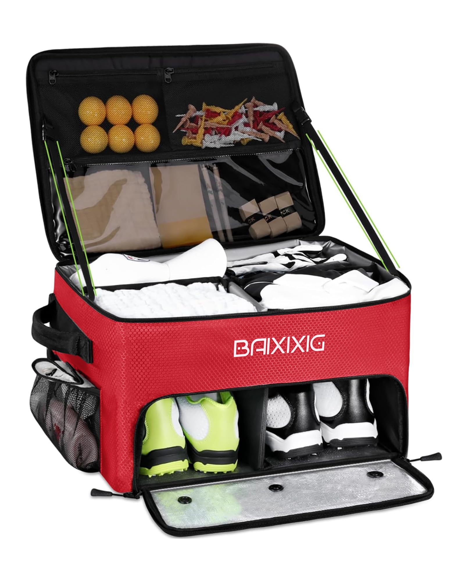 BAIXIXIG front view organizer showing overall structure and easy trunk storage