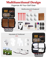 BAIXIXIG upper layer open displaying multiple zip pockets for accessories