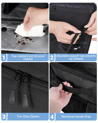 BAIXIXIG upper layer pockets detail showing organized storage for small items