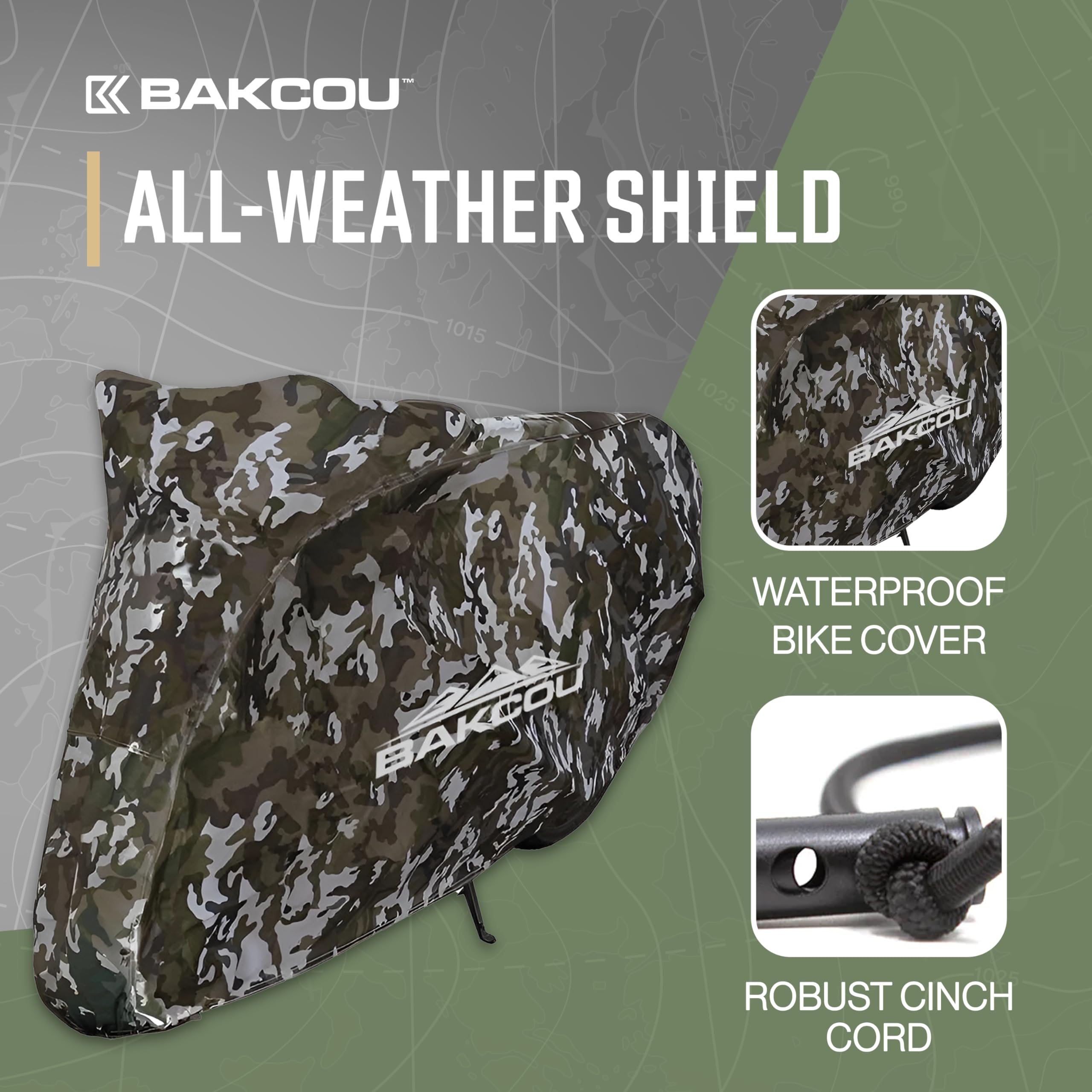 Bakcou folded compact storage pouch for easy transport and storage